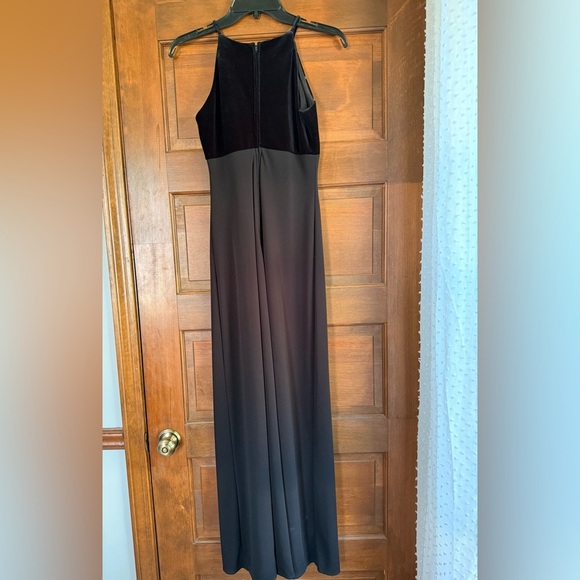 Y2K Vintage Black Rosette Prom Gown by Betsy & Adam - Picture 3 of 5